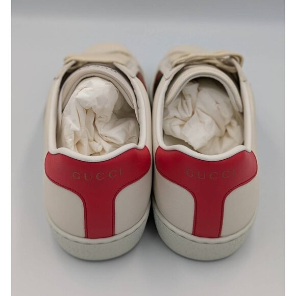 Gucci X White Men’s Leather Freya Hartas Ace Embroidered Leather Sneakers UK6.5 - Picture 6 of 11